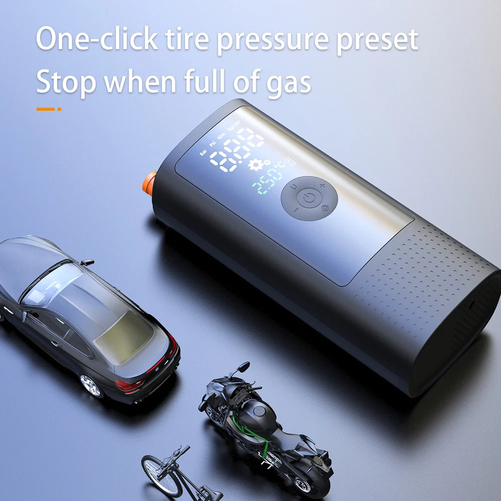 Digital Tire Inflator 150 PSI for Bikes & Motorcycles
