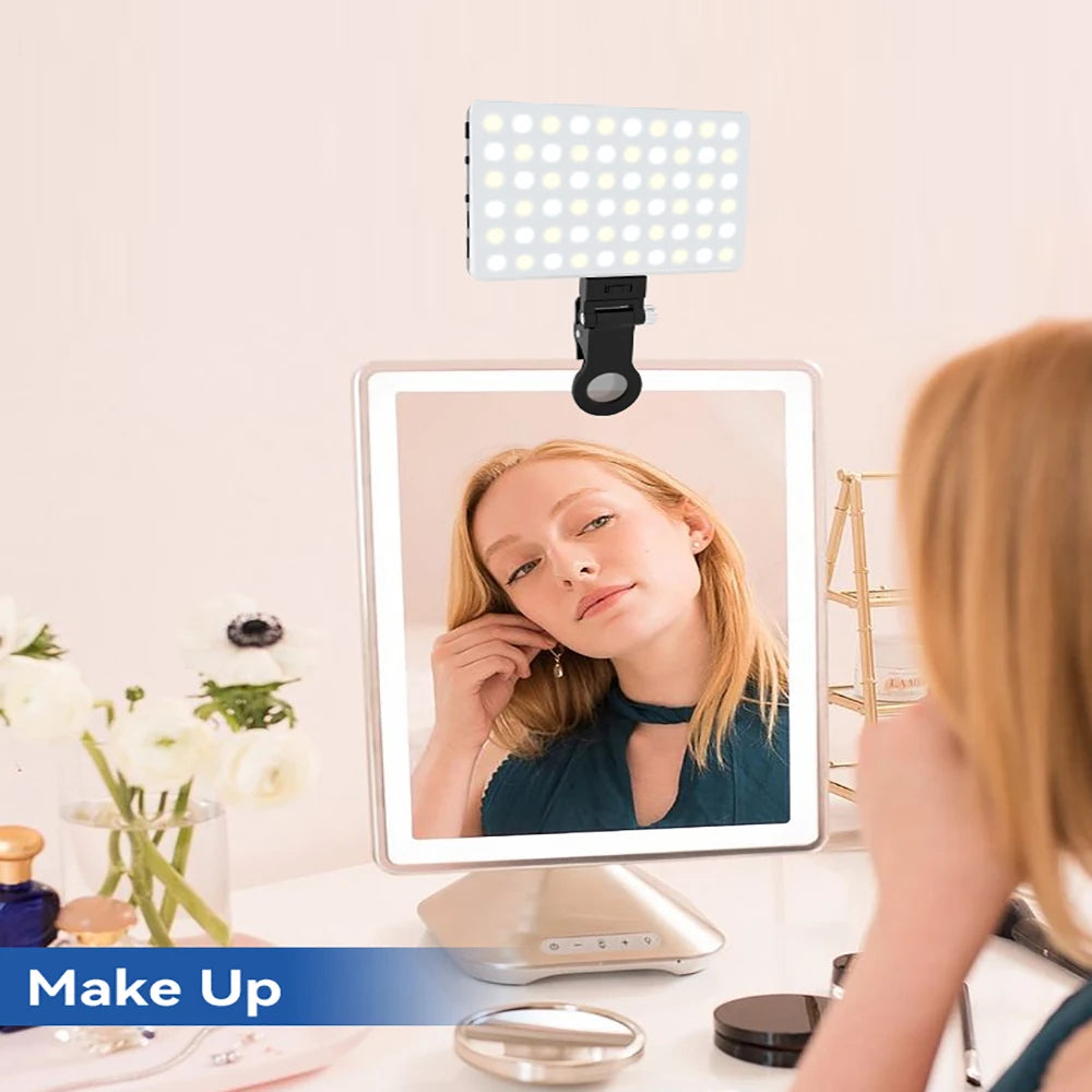LED Selfie Light: 3 Modes Adjustable Brightness