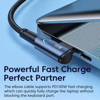USB-C to USB-C 100W 90° Cable for MacBook/iPad/Xiaomi